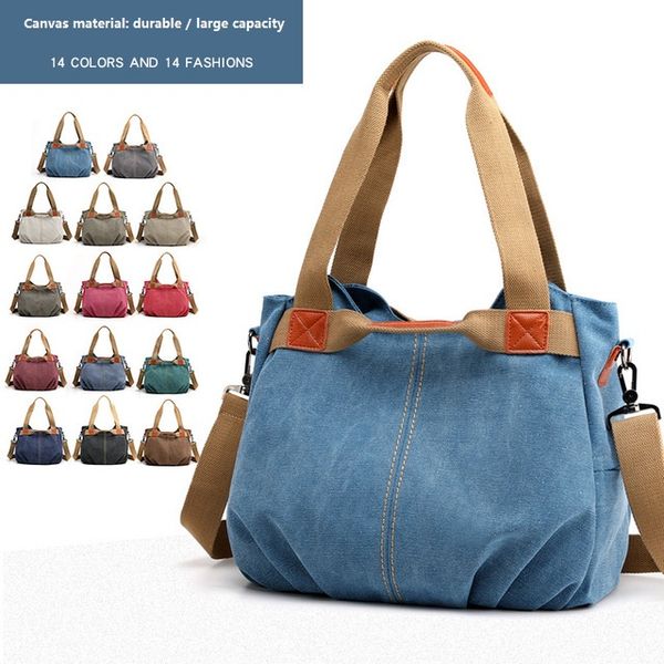 

women shopping bags fashion casual womens bag handbag totes high-capacity canvas oxford large volume wholesale ca4049