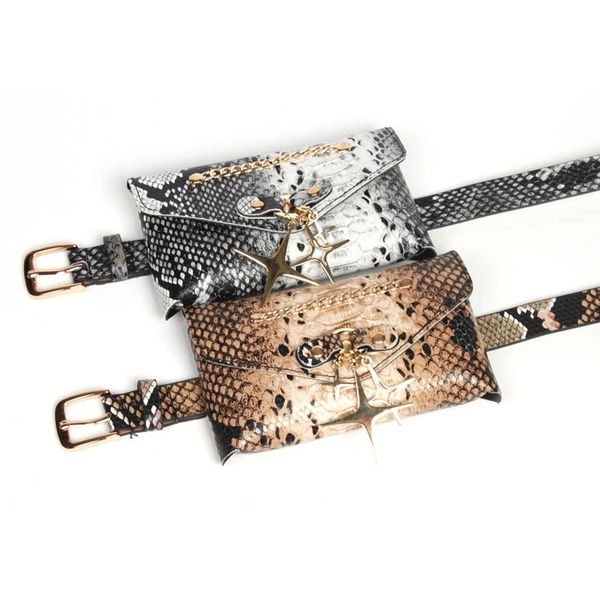 

fashion snake pu decorative clothing fake leather women bag belts, Black;brown