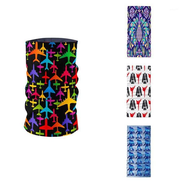 

scarves summer women 3d fashion print ring scarf microfiber seamless tubular hijab magic bicycle mask bandana braga cuello buffe, Blue;gray