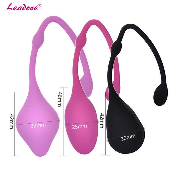 Silicone Kegel Ball Ben Wa Balls Macchina per esercizi di serraggio della vagina Smart Ball Amore Giocattoli adulti del sesso per le donne Coppie KB0203 P0816