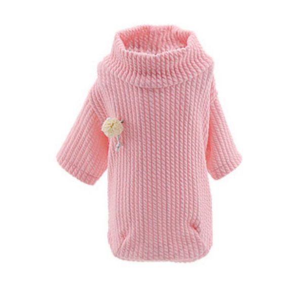 

dog apparel 2021 cute pet winter thickening clothing warm clothes puppy cold-weather costume turtleneck sweater supplies