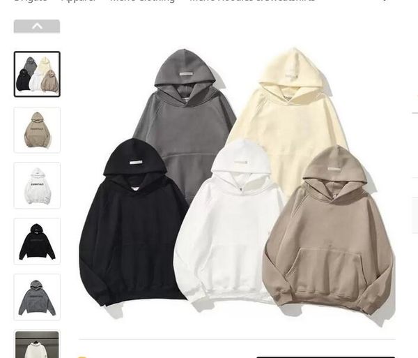 

2021 half-zip stand collar sweatshirts men women hoodie pullover crewneck streetwear, Black