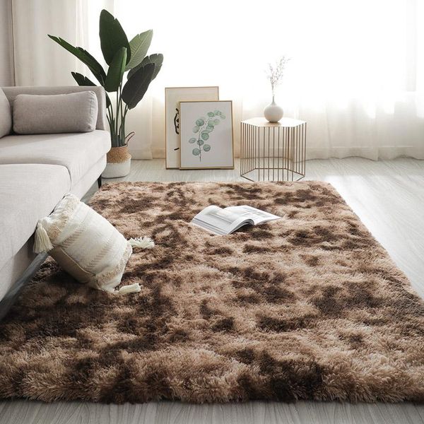 

carpets shaggy tie-dye carpet living room/bedroom plush floor fluffy mats kids room faux fur area rugs silky rug