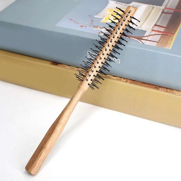 

curly hair styling comb head massage for thin or short mini round brushes, Silver