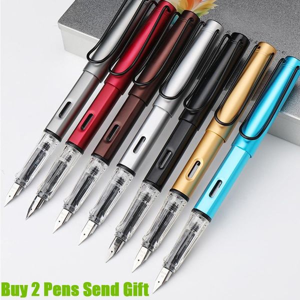 

fashion design al star shape metal ink fountain pen business men signature gift school student buy 2 pens send
