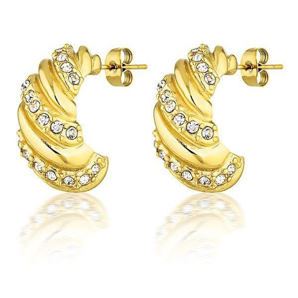 

geometric diamond earrings in autumn and winter, Black