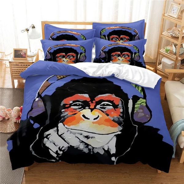 

bedding sets gorilla 3d set  duvet cover bed cotton bedroom