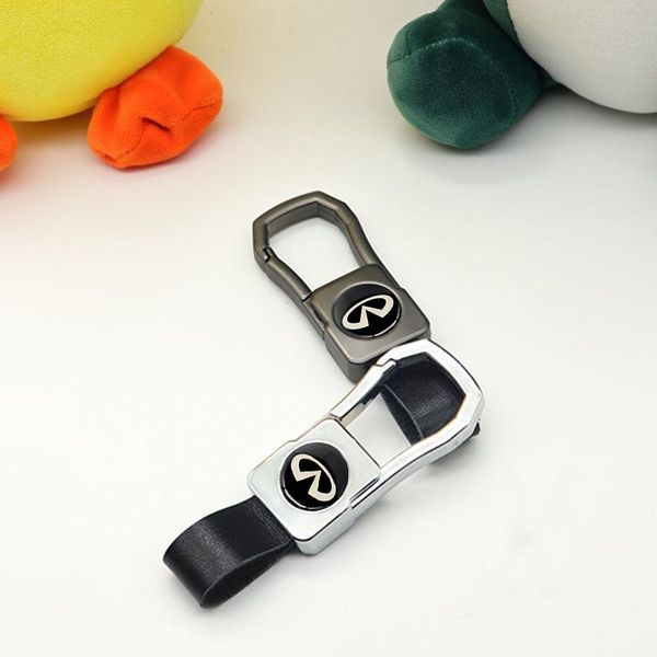 

keychains suitable for car keychains, leather zinc alloy metal infiniti- cars, Silver