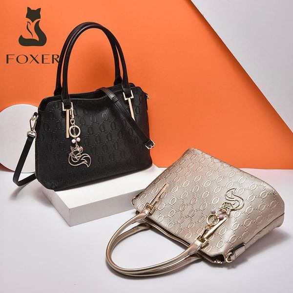 

golden fox leather handbag large capacity women's bag