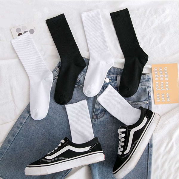 

autumn thin black white medium high help fashion