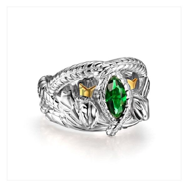 

lotr s925 sterling sliver aragorn's ring of barahir one snake 211217, Slivery;golden