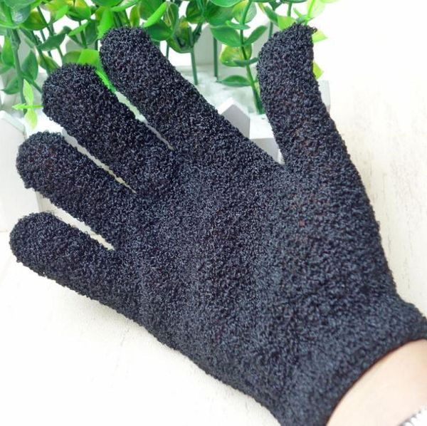 300 / lotterexfoliante Black Spa vasca da bagno Guanti in nylon spazzola Scrub Gloves Scrubber all'ingrosso