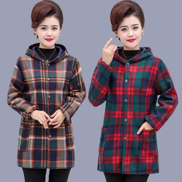 

women's hoodies & sweatshirts women winter jackets plaid hooides for, Black