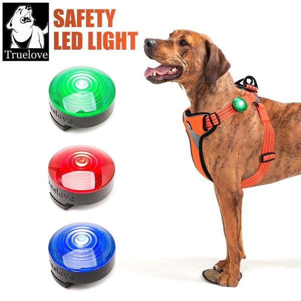

truelove safety led light for pet wear collar harness backpack with water resistant and long continuous battery life dog apparel
