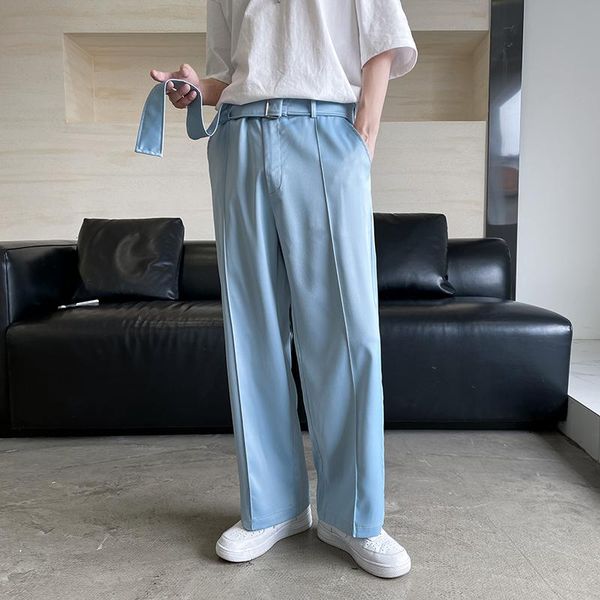 

men's pants spring summer men fashion brand japanese style loose pant casual simple straight trouser harajuku, Black