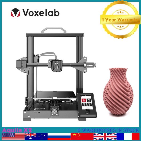 

printers voxelab aquila x2 3d printer kit high precision impresora filament detect out remind ultrabase heating bed ender 3 v2 upgrade
