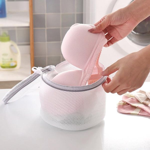 

net zippered foldable nylon laundry bag bra socks underwear clothes washing machine protection mesh bags #y1