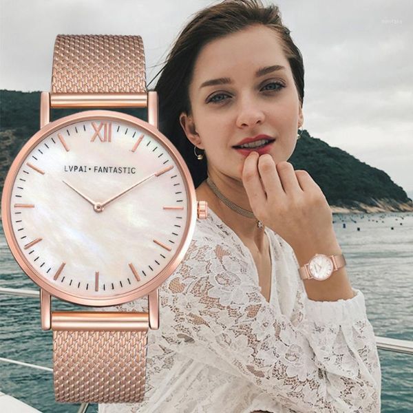 

watch 2021 luxury fashion women casual quartz silicone strap band analog wrist relogio feminino @5 wristwatches, Slivery;brown
