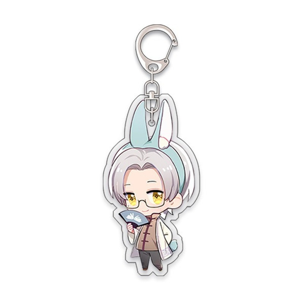 

Tears of Themis Keychain Women Acrylic Man Key Chain Marius Cartoon Figure Key Ring Pendants Kids Girl Key Holder Jewelry Brelok