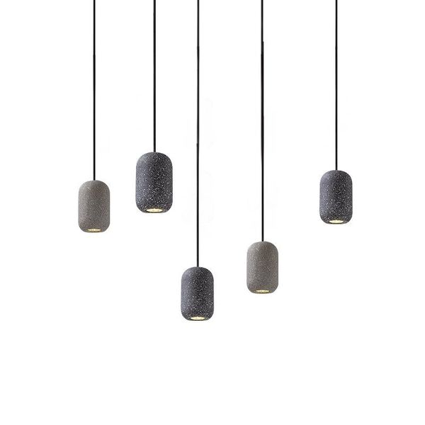

pendant lamps nordic modern minimalist single head cement lamp creative restaurant showroom bedroom bedside hanging