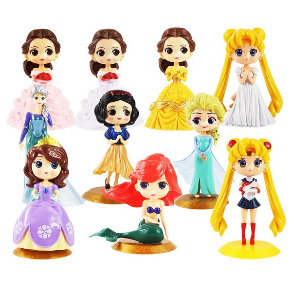 

anime kawaii princess pvc action figure collection model toys dolls brinquedos
