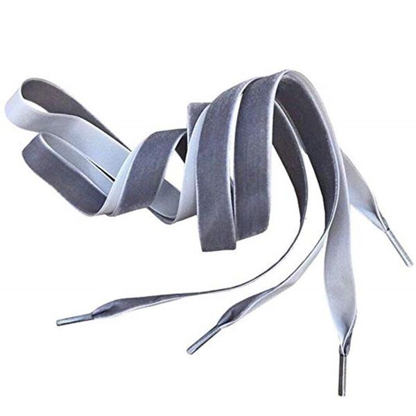 

shoes materials flat velvet shoelaces multi color shoe ribbons womens fashion width 10mm length 80cm to 160cm, Black