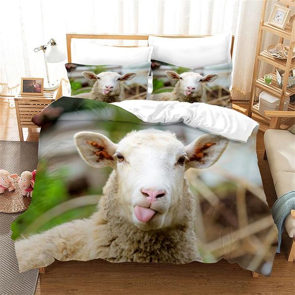 

bedding sets animal sheep duvet set 2/3pcs home textile 240*220cm