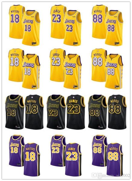 

mensÂ womensÂ youth\rlos\rangeles\rlakers\r18 dion waiters 88 markieff morris\r23\rlebron\rjames\rbasketballÂ jerseys, Black