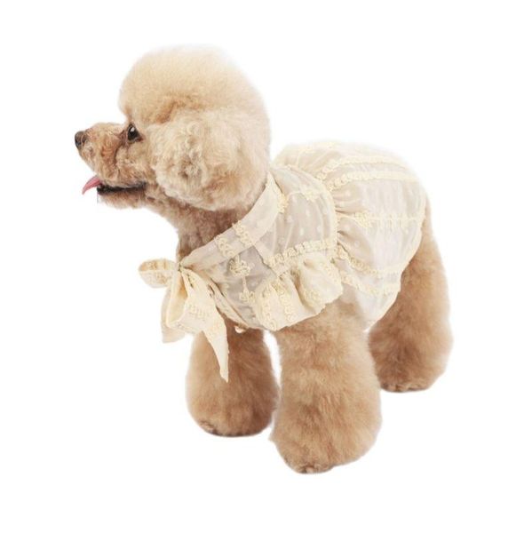 

dog apparel chiffon dress cat skirt summer clothes chihuahua yorkshire pomeranian clothing puppy xxs small costume dresses 2021