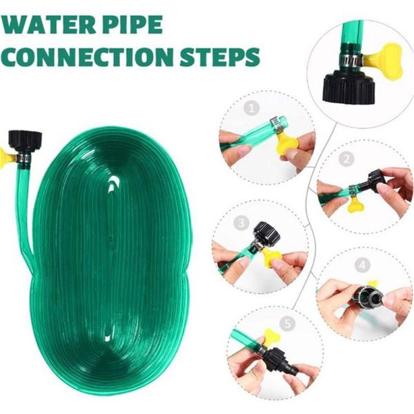 

water sprinkler pipe for outdoor waterpark trampoline kids toy 49 ft spray hose watering equipments