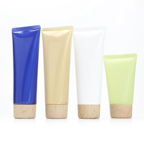 

storage bottles & jars wholesale 100ml soft hose tubes cleanser skincare facial face wash cosmetic refillable