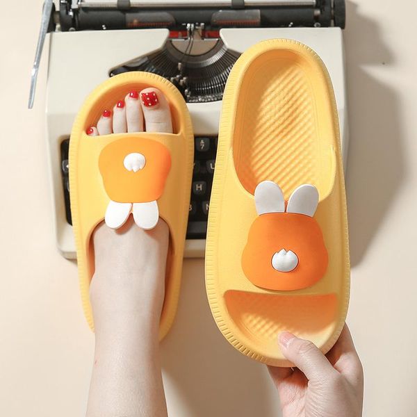 

slipper female summer style home indoor and outdoor wear s lovely girl wind bathroom to prevent skid lovers slippers, Black