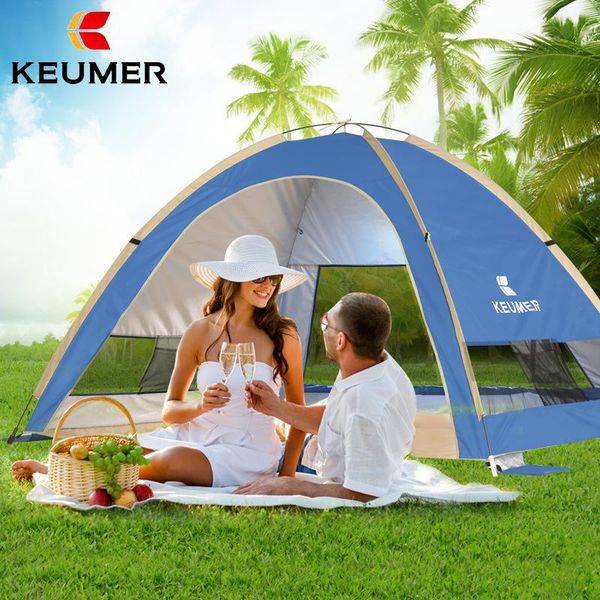 

[keumer] outdoor automatic tent /2-3 people/-up/sunscreen/beach/camping tents and shelters
