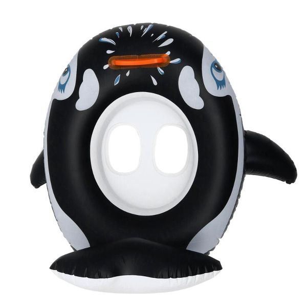 

1pc baby seat swim ring whale design children's fun pool toys life vest & buoy