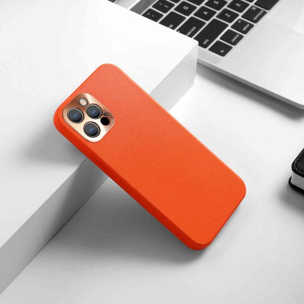 

suitable for iphone 12pro plain leather metal fine hole lens ring apple 11 xs all inclusive mobile phone protective case