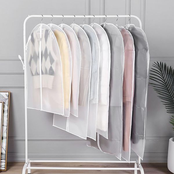

clothing covers clear suit bag moth proof garment bags breathable zipper dust cover storage for dance clothes & wardrobe