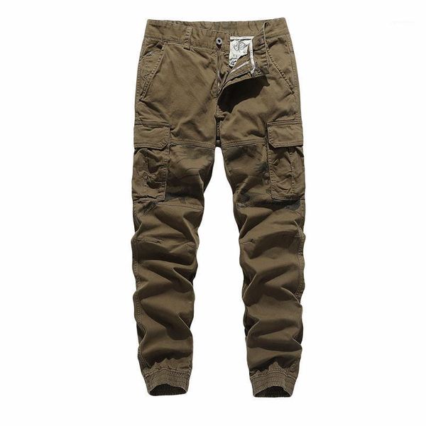 

japanese style fashion men's jogger jeans khaki blue color streetwear punk pants hip hop men slim fit cargo homme, Black