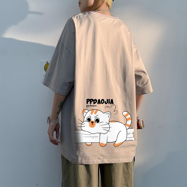 

white black loose oversize 2021 summer t shirt men's rock skateboard hip hop t-shirt short sleeves streetwear tees tshirt t-shirts