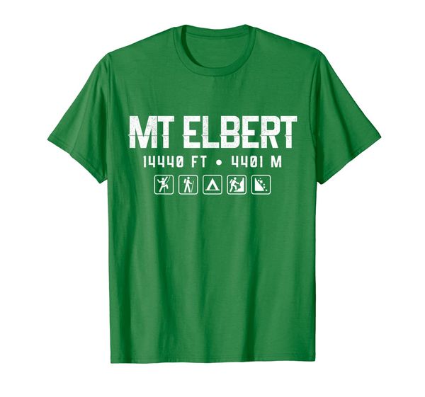 

mt. elbert colorado mountain 14er shirt, White;black