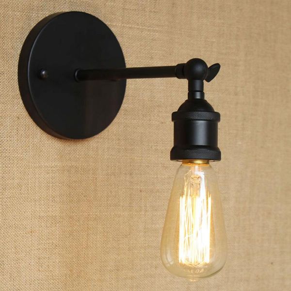 

wall lamp modern loft industrial e27 led bulb light metal rust for living room bedroom restaurant coffee kitchen