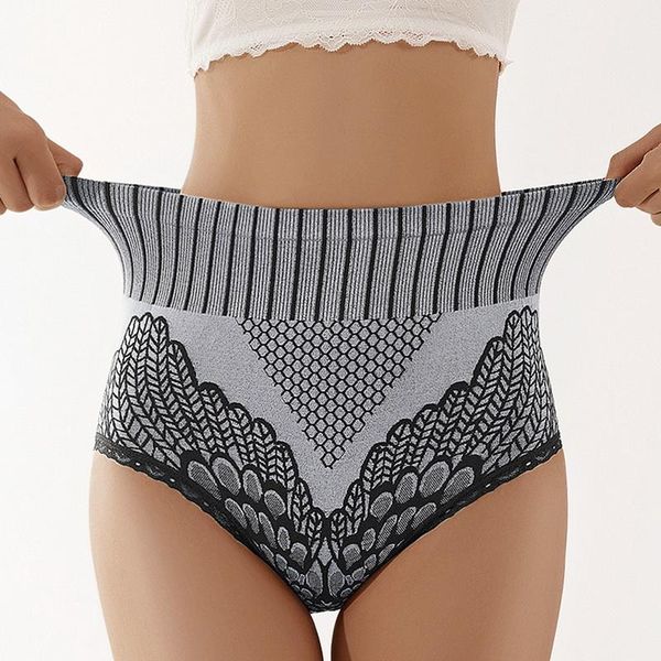 

women's panties seamless underwear women high waist brief hip lift underpanties breathable lingerie -xl body shaper, Black;pink