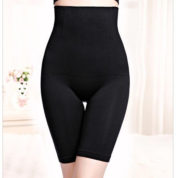 

women's shapers postpartum high waist seamless tummy control pant fat burning modeling strap body shaper thigh corset trainer shorts, Black;white