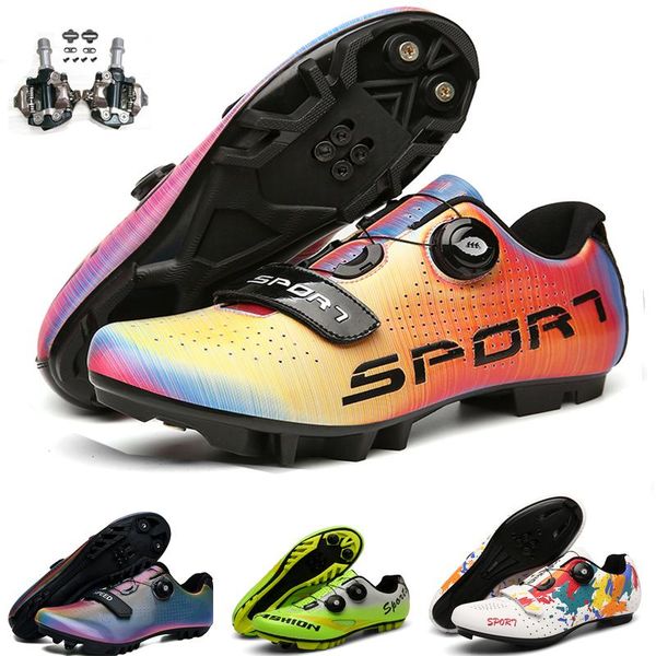 

cycling shoes men outdoor sport bicycle self-locking professional racing road bike zapatillas ciclismo footwear, Black