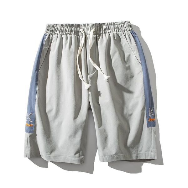 

shorts men's summer quick-dry sweatpants slacks are breathable for running cotton elastic rope teenagers algd110, White;black