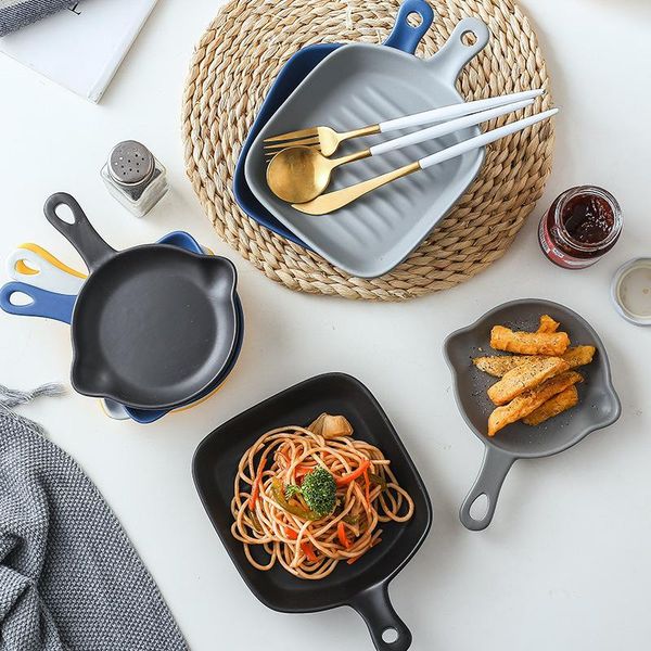 

dishes & plates nordic breakfast western plate ceramic tableware green deep platter personalized family creative baking