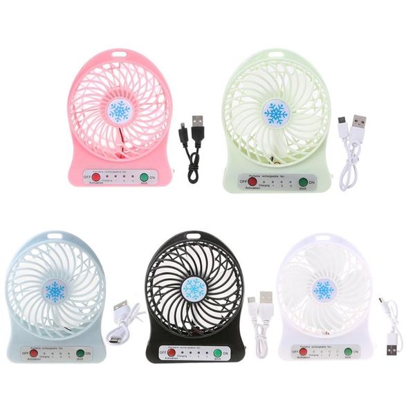 

electric fans portable led light fan air cooler mini desk usb third wind