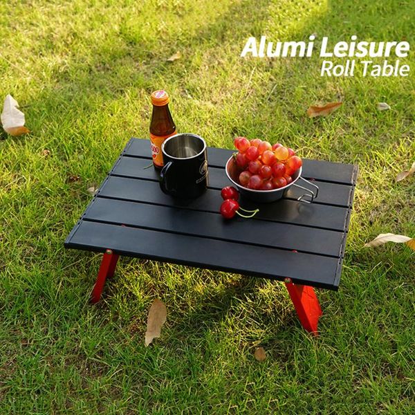 

camp furniture mini portable folding table camping outdoor picnic barbecue tableware ultra light stove computer