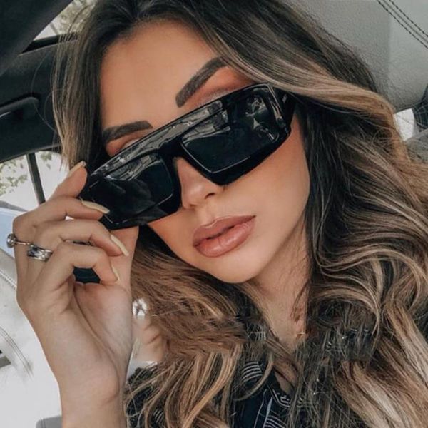 

unique oversized square sunglasses for women fashion black shades big frame classic driver goggles, White;black