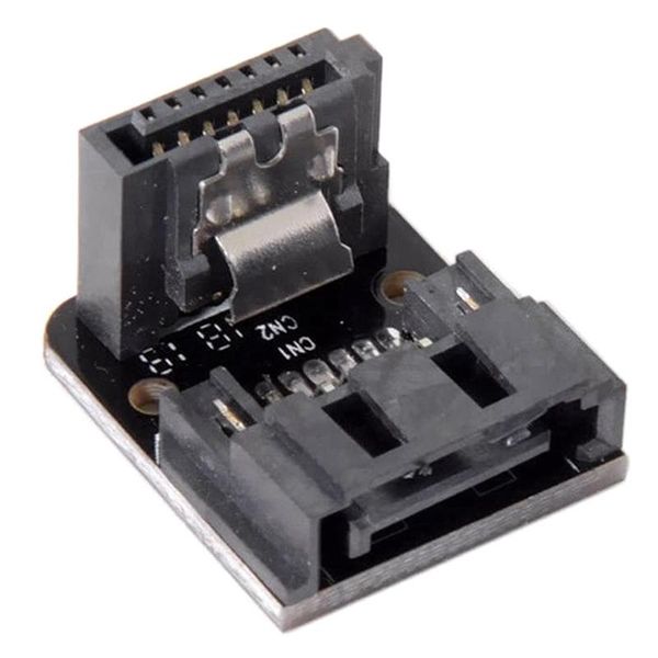 

computer cables & connectors 10pcs ph018 motherboard sata7pin interface 90 degrees turn connector in the opposite direction