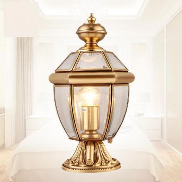 

outdoor wall lamps garden retro pillar light courtyard lighting waterproof lamp landscape e27 street villa copper